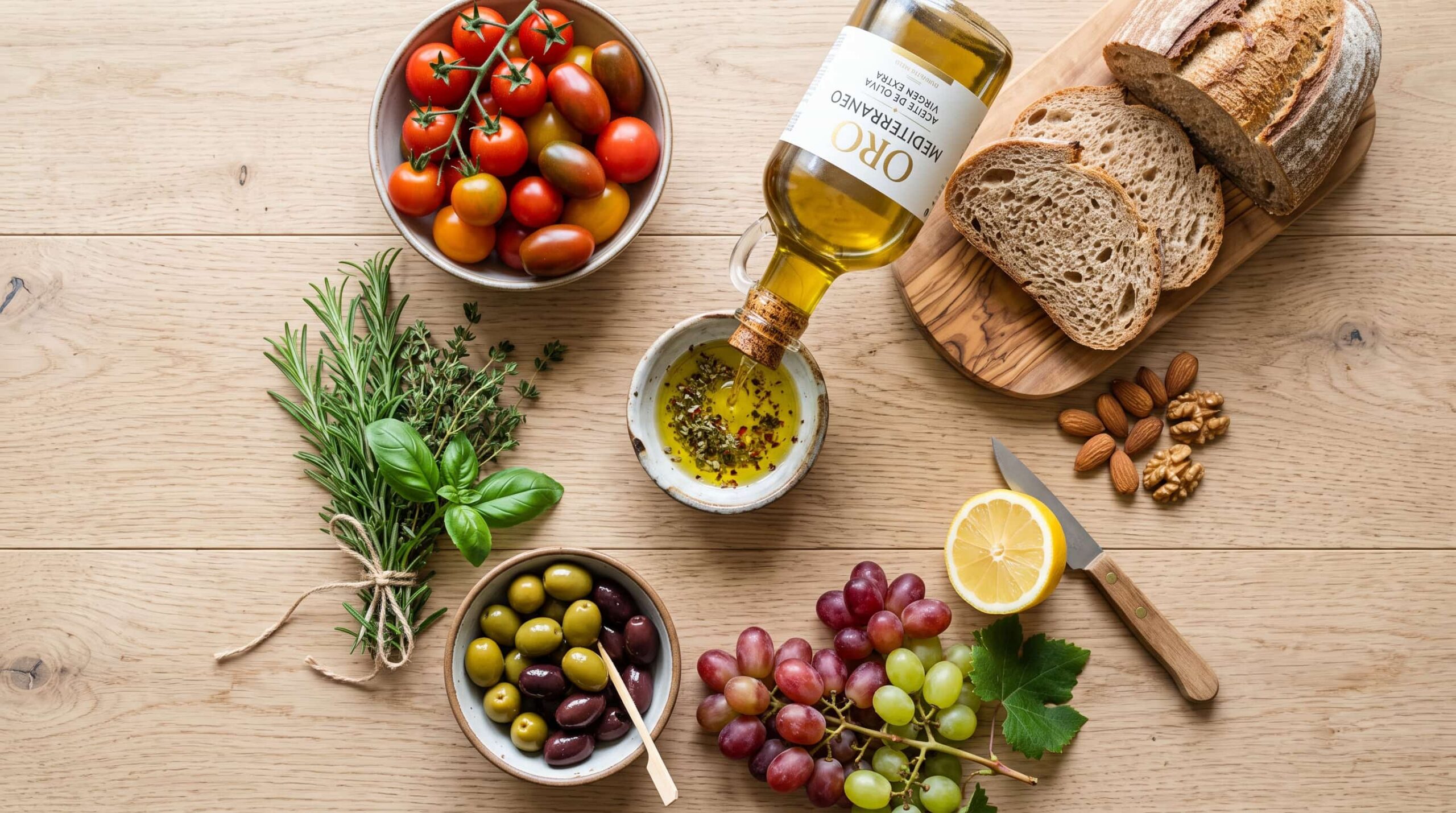 La dieta mediterránea y el aceite de oliva